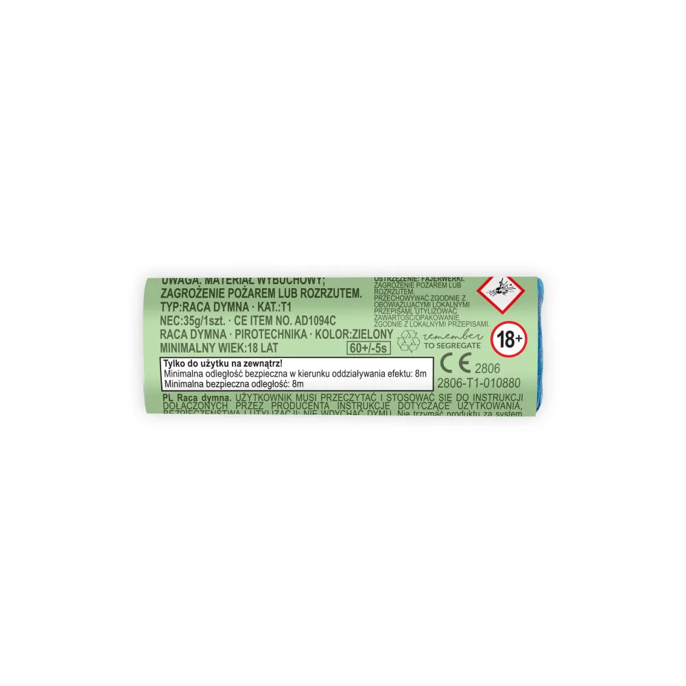 SET 5 Fumigene Verzi 11.5cm