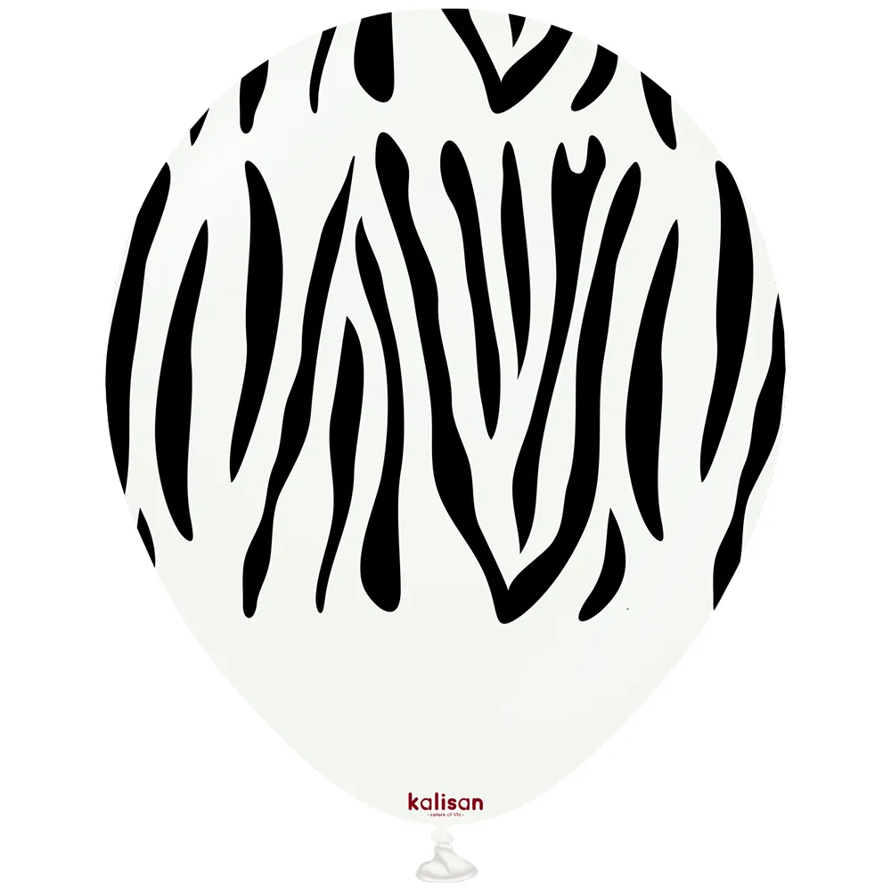 SET 25 Baloane latex 30cm Print Safari Mix 5 Modele