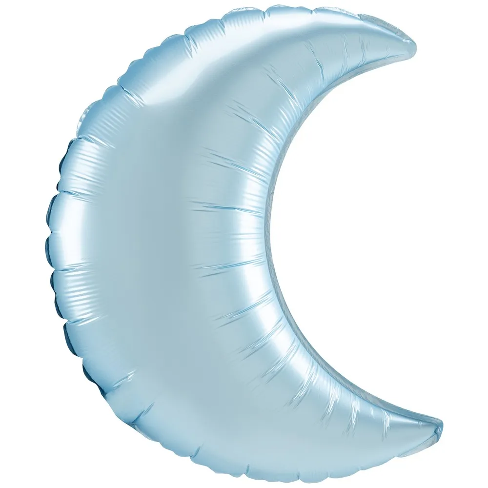 Balon Folie SEMI-LUNA Bleu Satin 66cm AMS 41837
