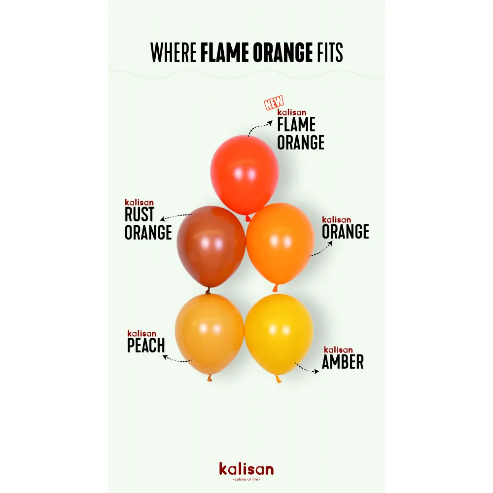 Balon Jumbo Latex 60cm Flame Orange Standard 2358