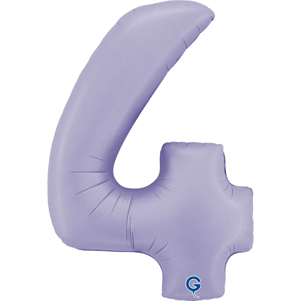 Balon Folie Cifra 4 Lila 102cm