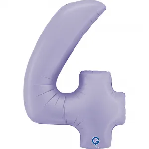 Balon Folie Cifra 4 Lila 102cm
