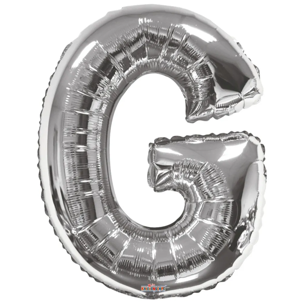 Balon folie litera G argintiu 15236-34