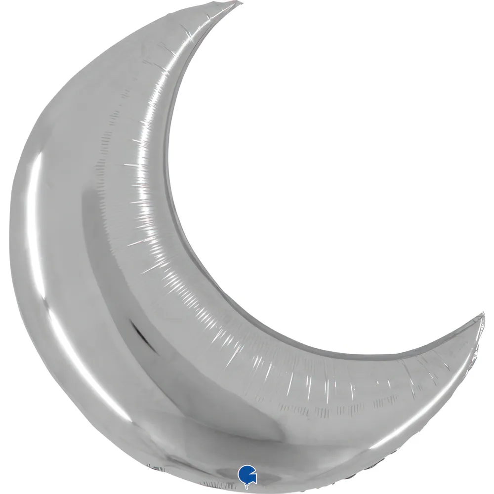 Balon Folie Semiluna Argintie 76x78cm