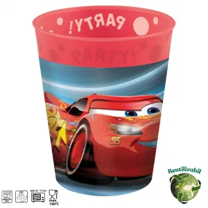 Set 4 Pahare Petrecere Reutilizabile 250ml Cars Victory is Mine
