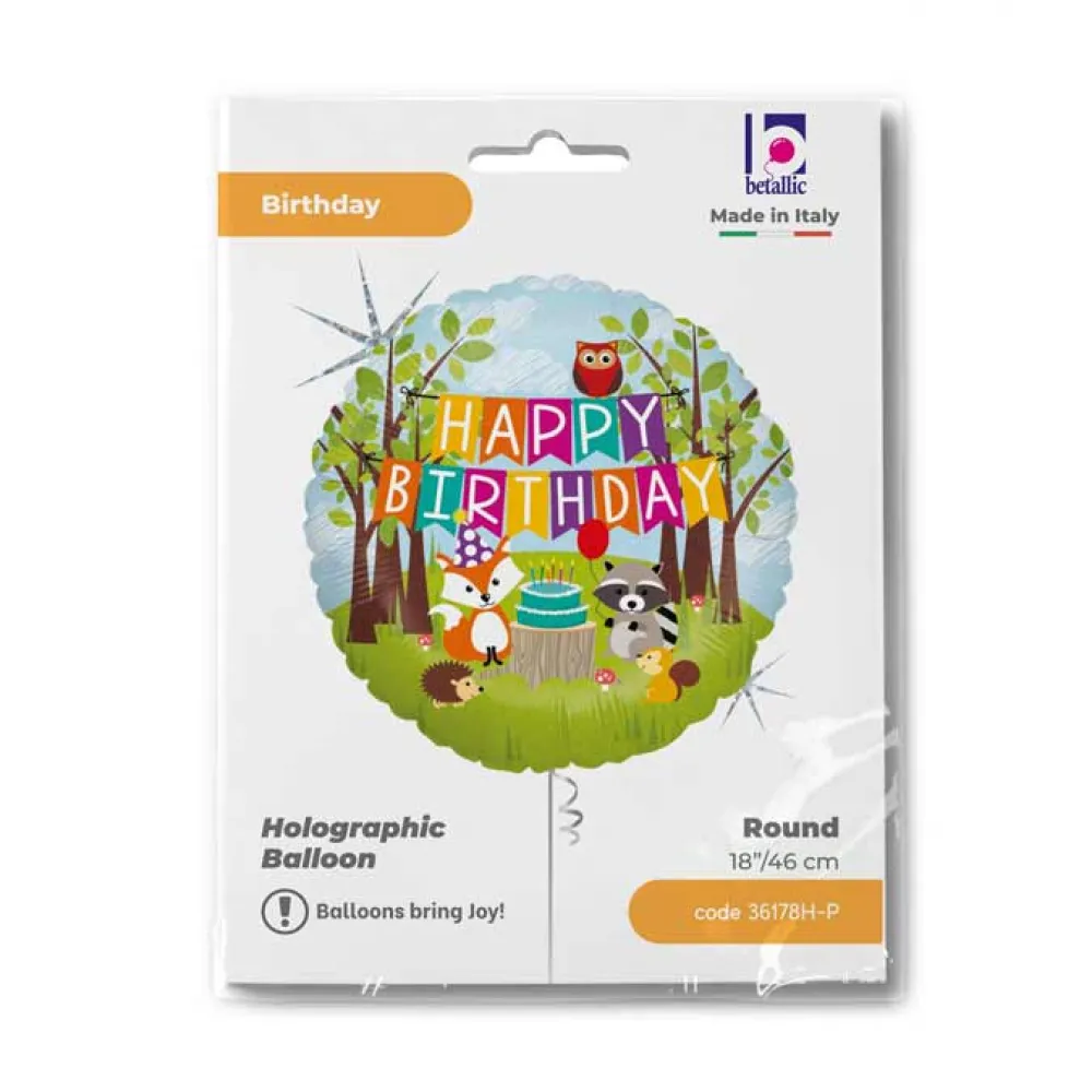 Balon Folie Rotund HB Woodland 46 cm Grabo