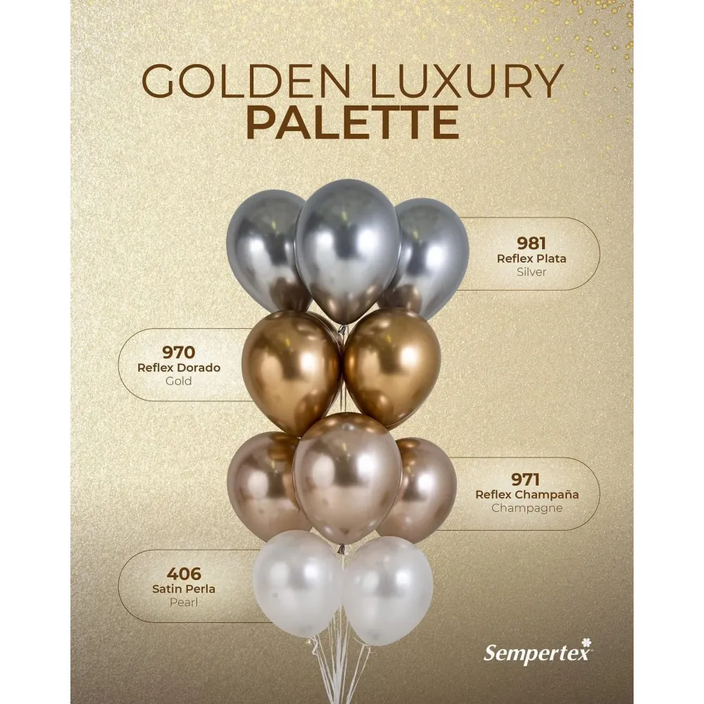 Baloane latex Reflex Champagne 13cm