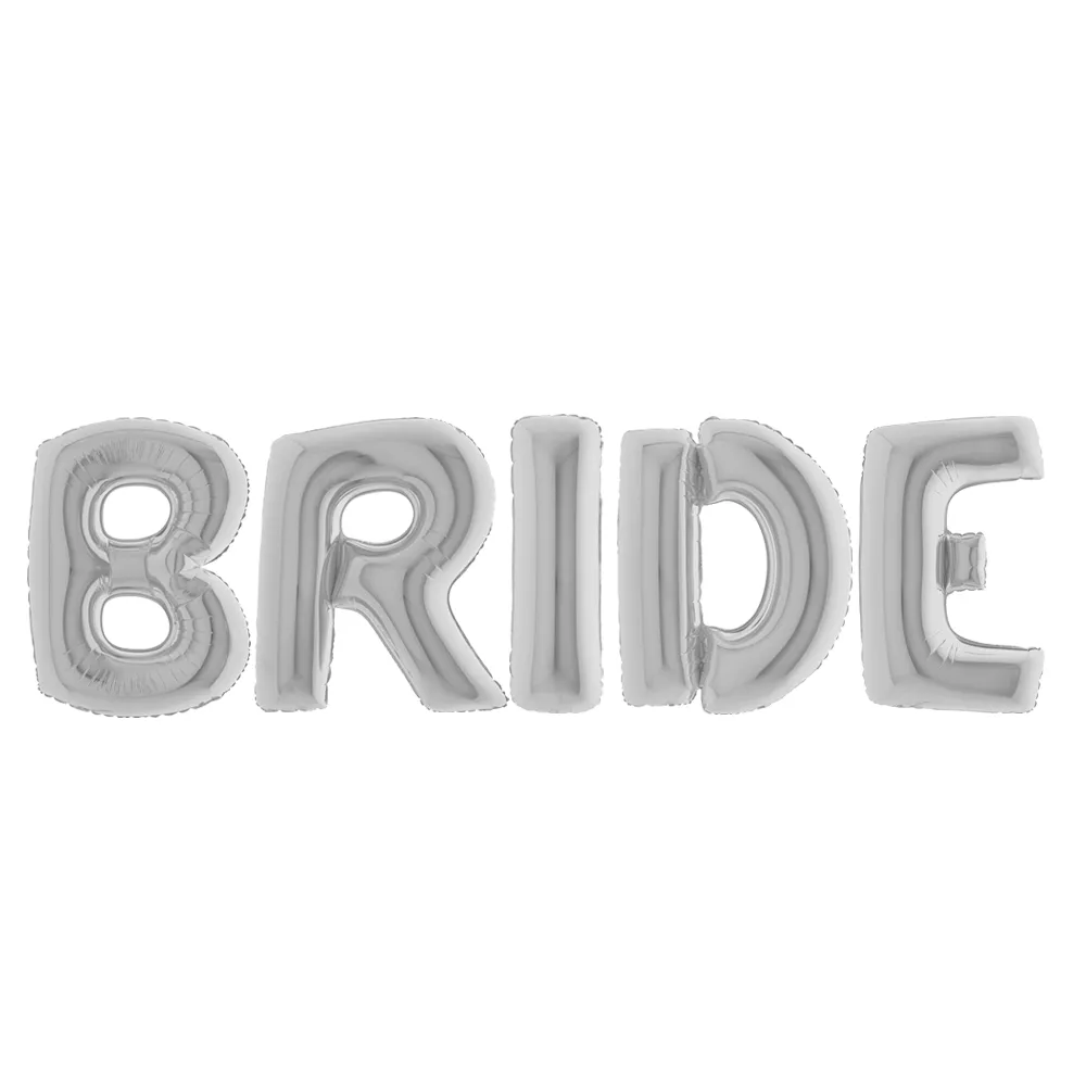 Baloane Folie Bride Argintii 102cm