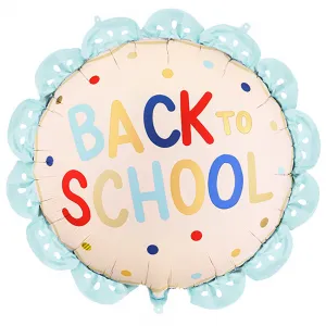 Balon Folie Back To School Crem 52cm