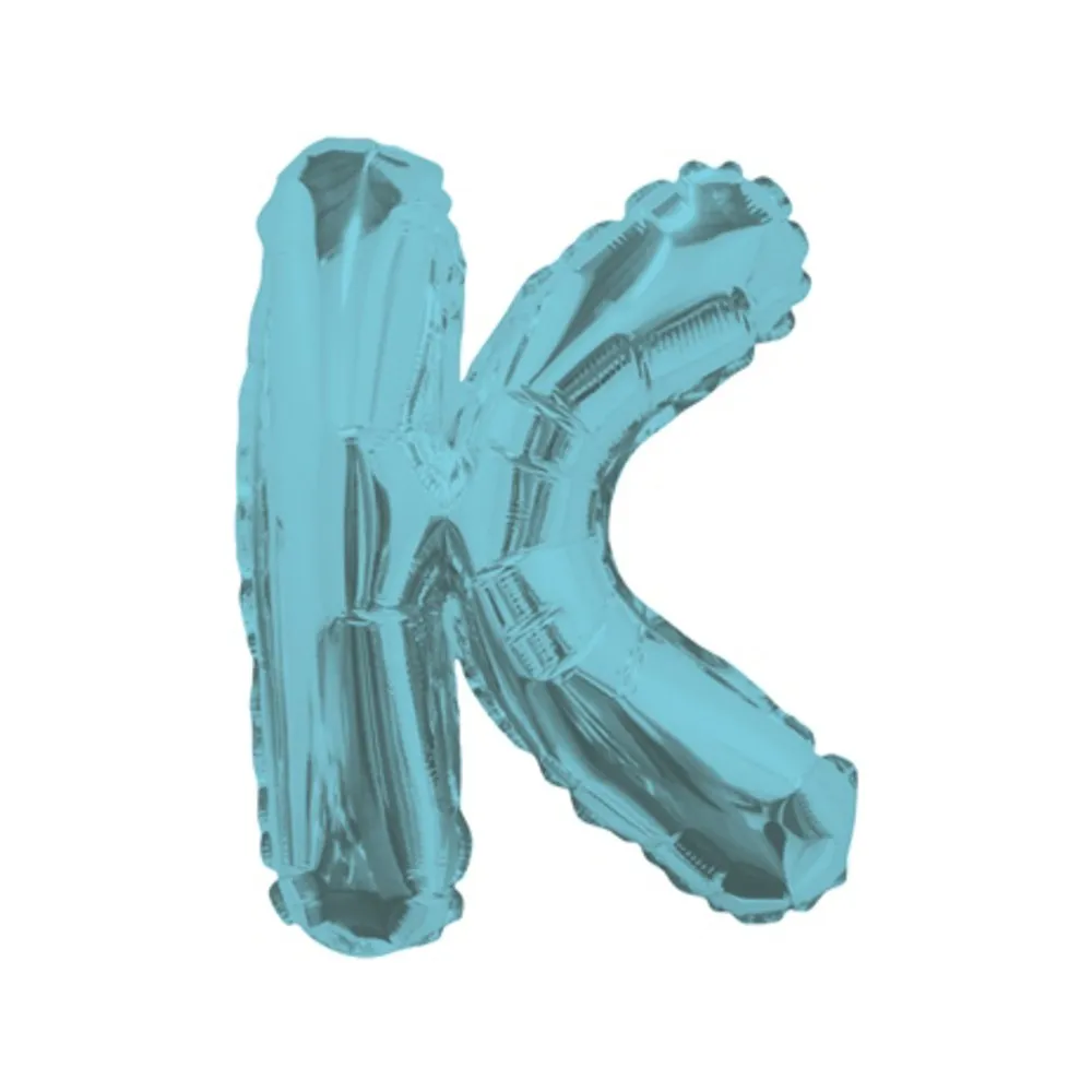 Balon folie 35cm litera K BLEU 34832-14