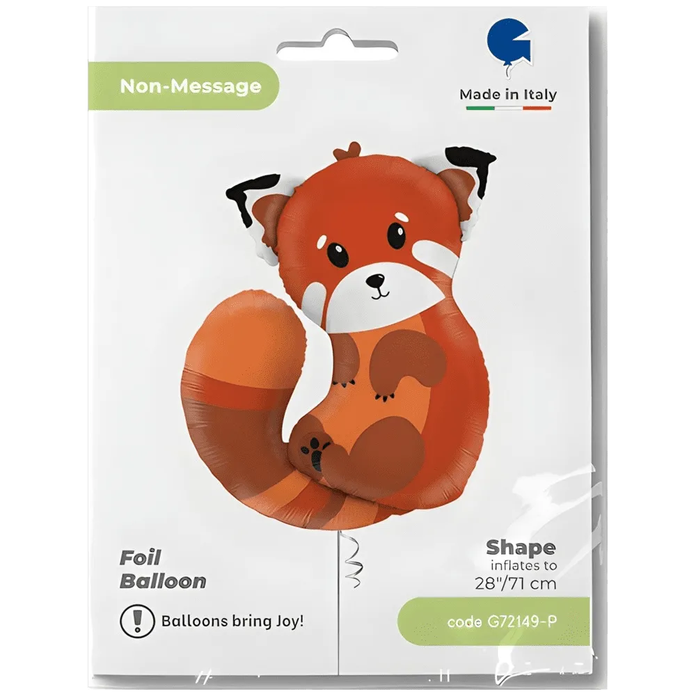 Balon Folie Figurina Panda Rosu 71cm Grabo