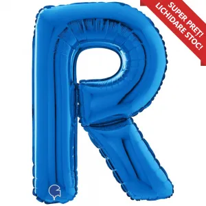 Balon Folie LITERA R Albastru 66 cm Grabo