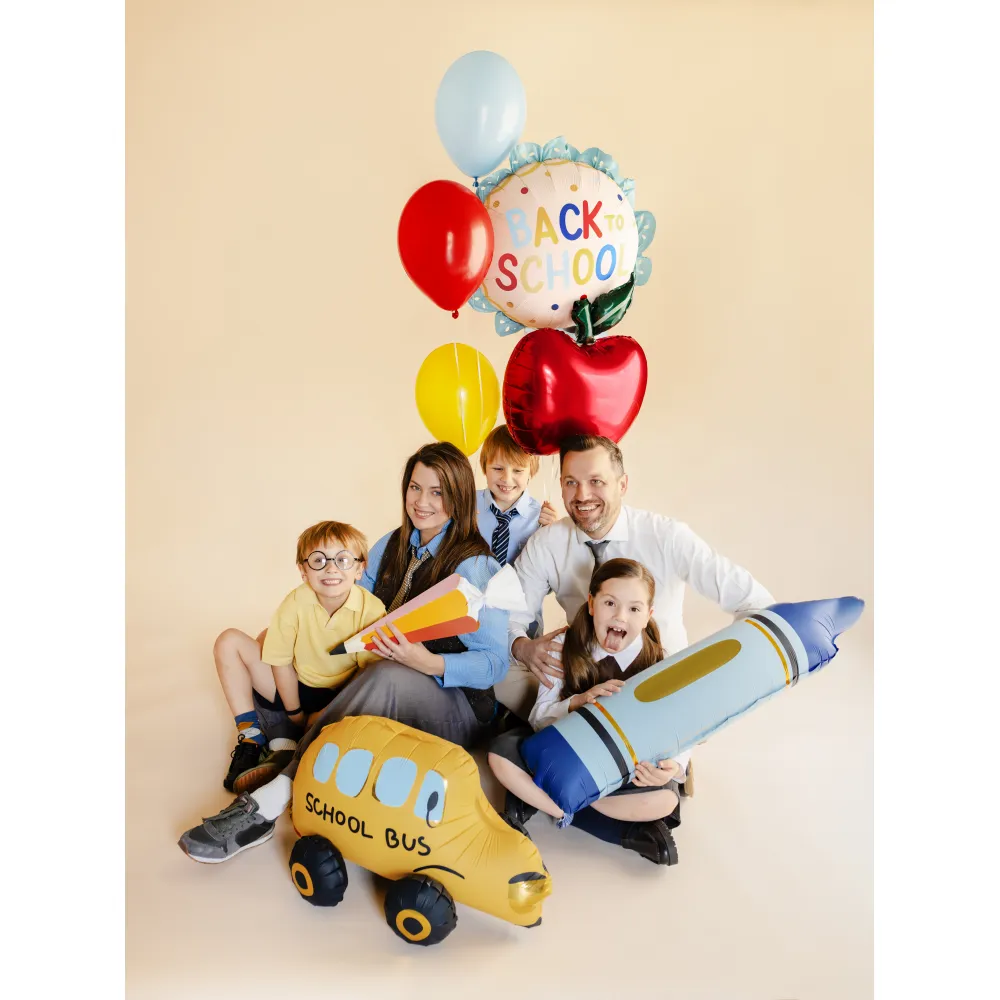 Balon Folie Back To School Crem 52cm