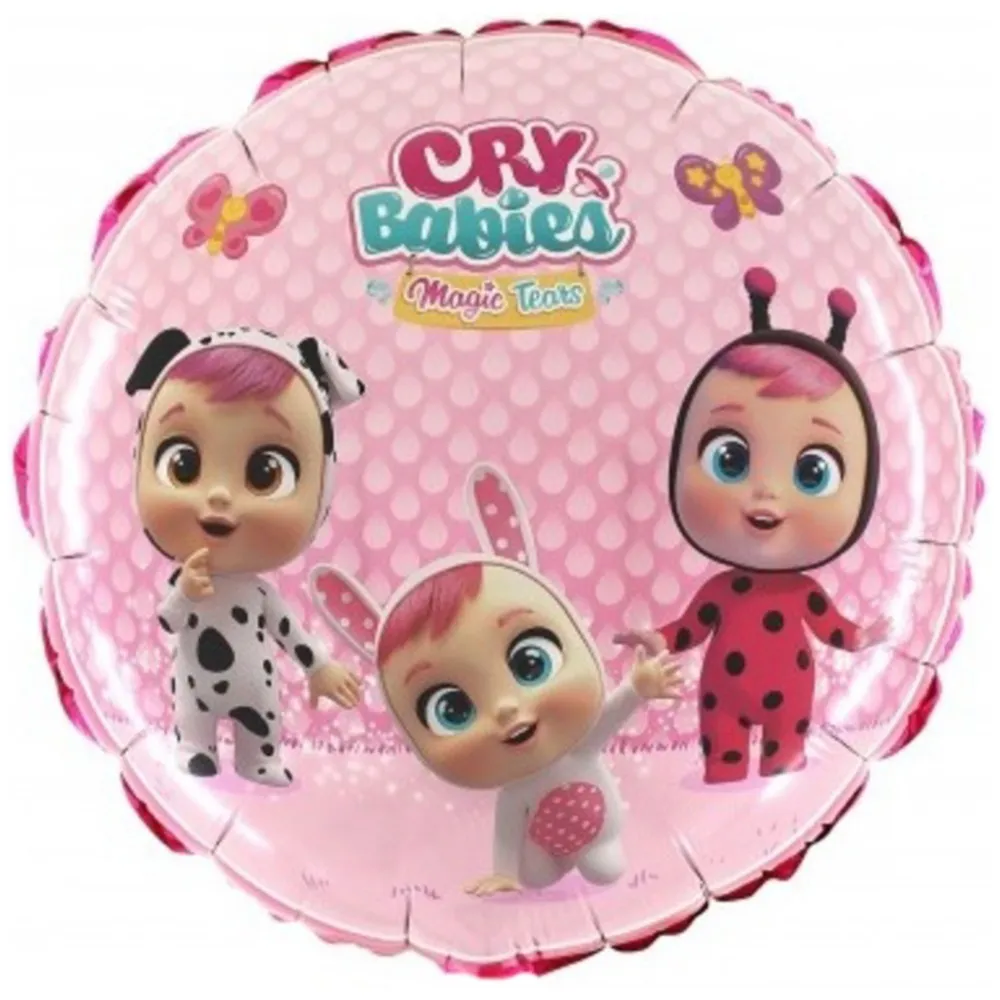 Balon Folie Rotund Cry Babies 46cm Grabo