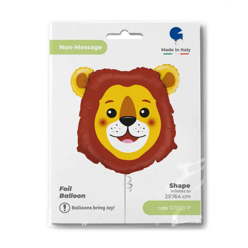 Balon Folie Figurina Cap Leu 64 cm Grabo