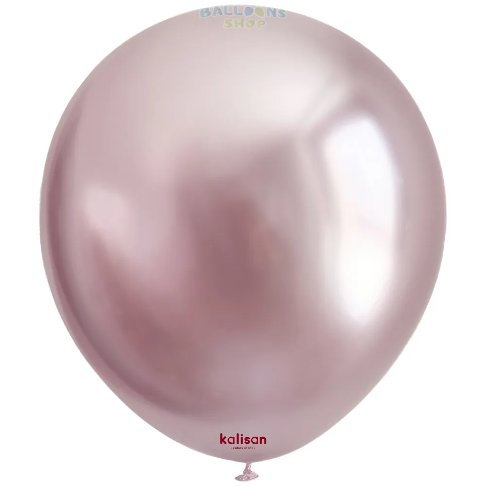 Baloane latex 30cm Mirror Pink Gold Kalisan 5013