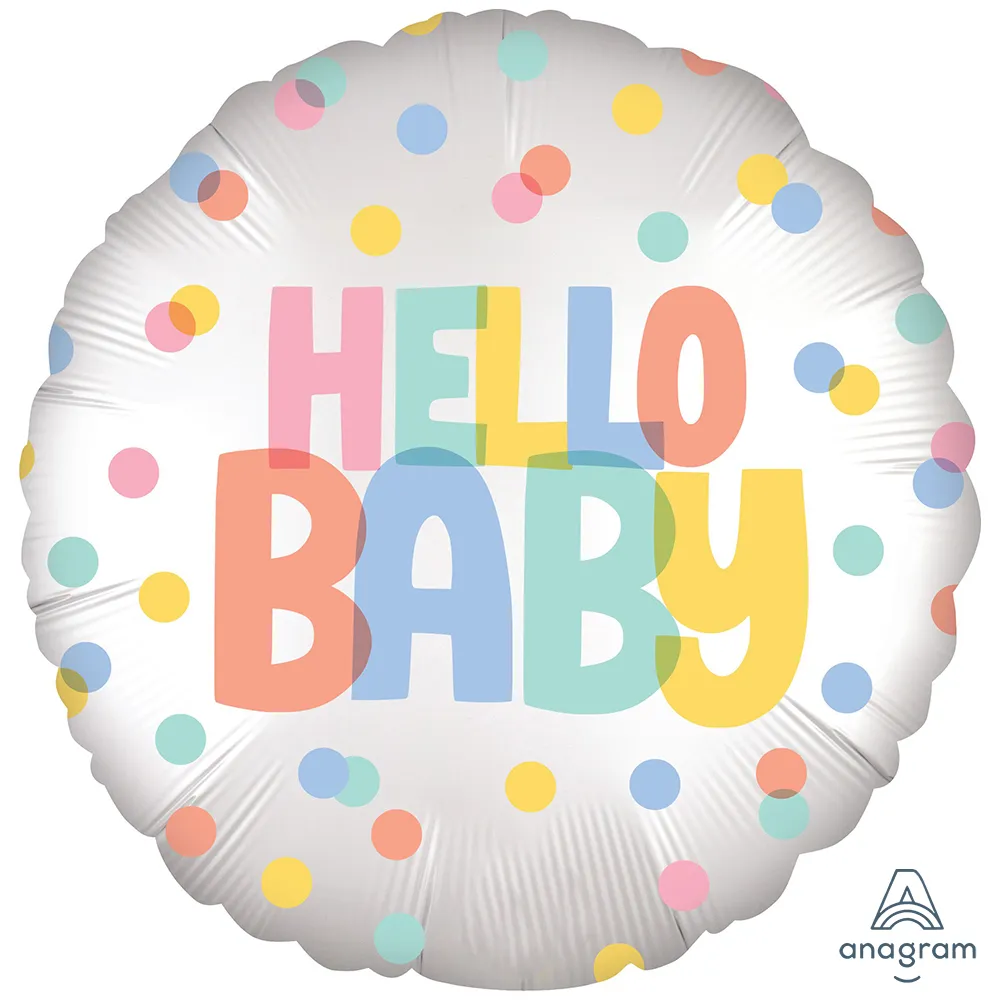 Balon Folie Satin Hello Baby 45cm ANAGRAM 4789401