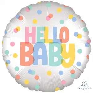 Balon Folie Satin Hello Baby 45cm ANAGRAM 4789401