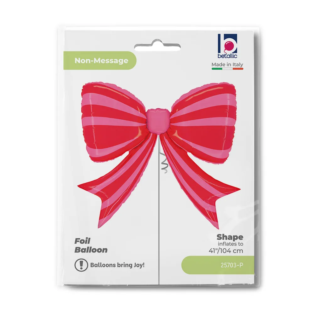 Balon Folie Figurina Funda Rosie cu Dungi Roz 90x73cm
