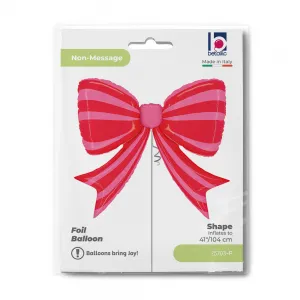Balon Folie Figurina Funda Rosie cu Dungi Roz 90x73cm