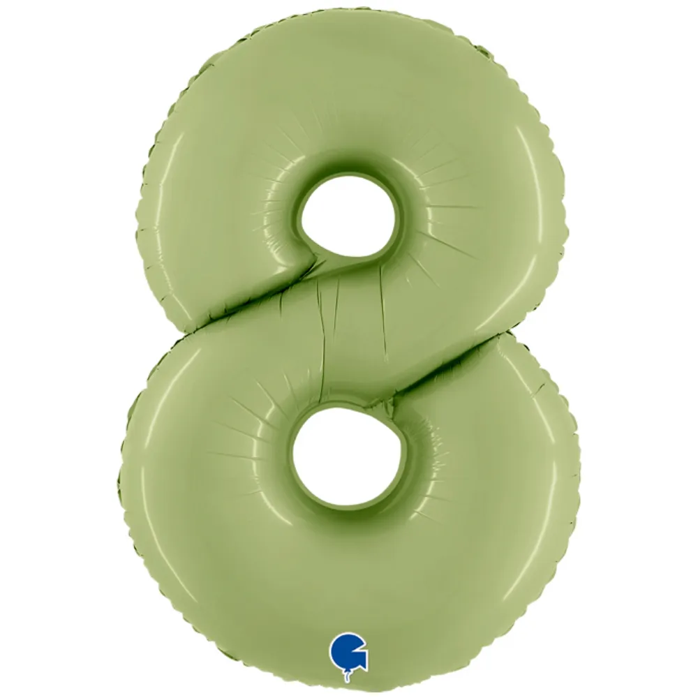 Balon Folie CIFRA 8 Olive 102 cm Grabo