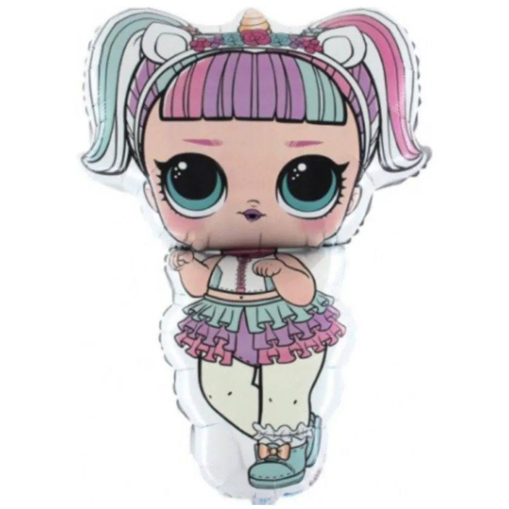 Balon Folie Figurina LOL Surprise Diva Unicorn 90cm/36 inch R332
