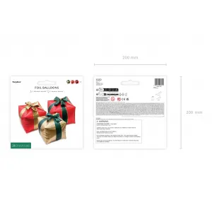 Set 3 Baloane Folie Cadouri de Craciun 34x36