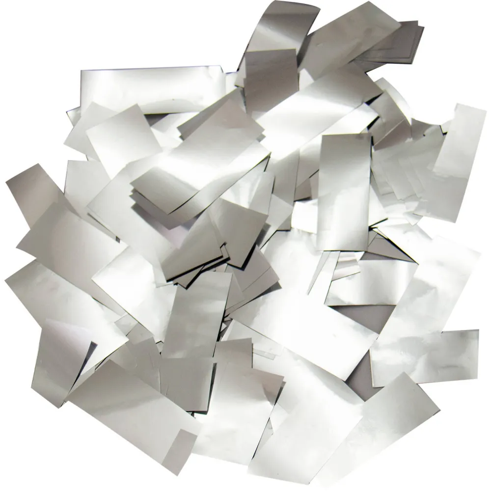 Tun Confetti Hartie Argintie 28cm