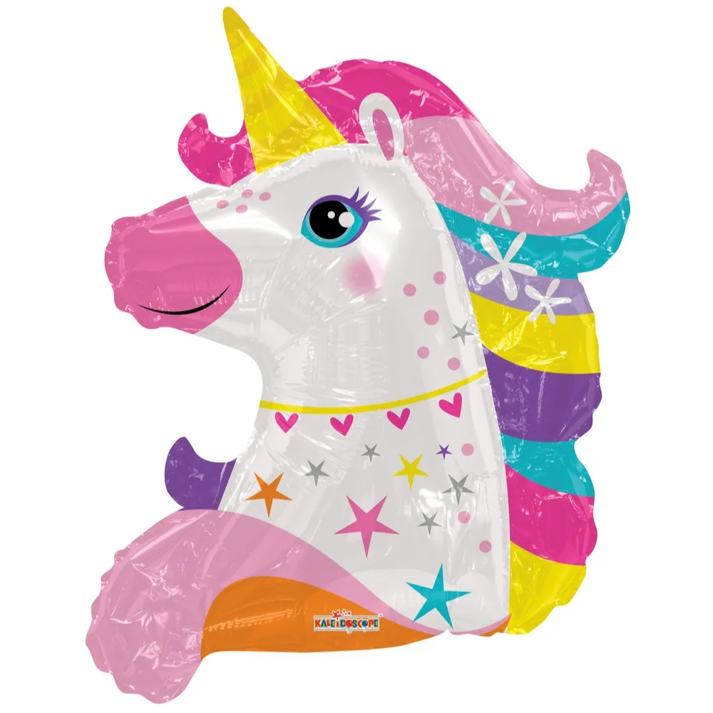 Balon Folie Figurina Cap Unicorn 91cm Conver USA