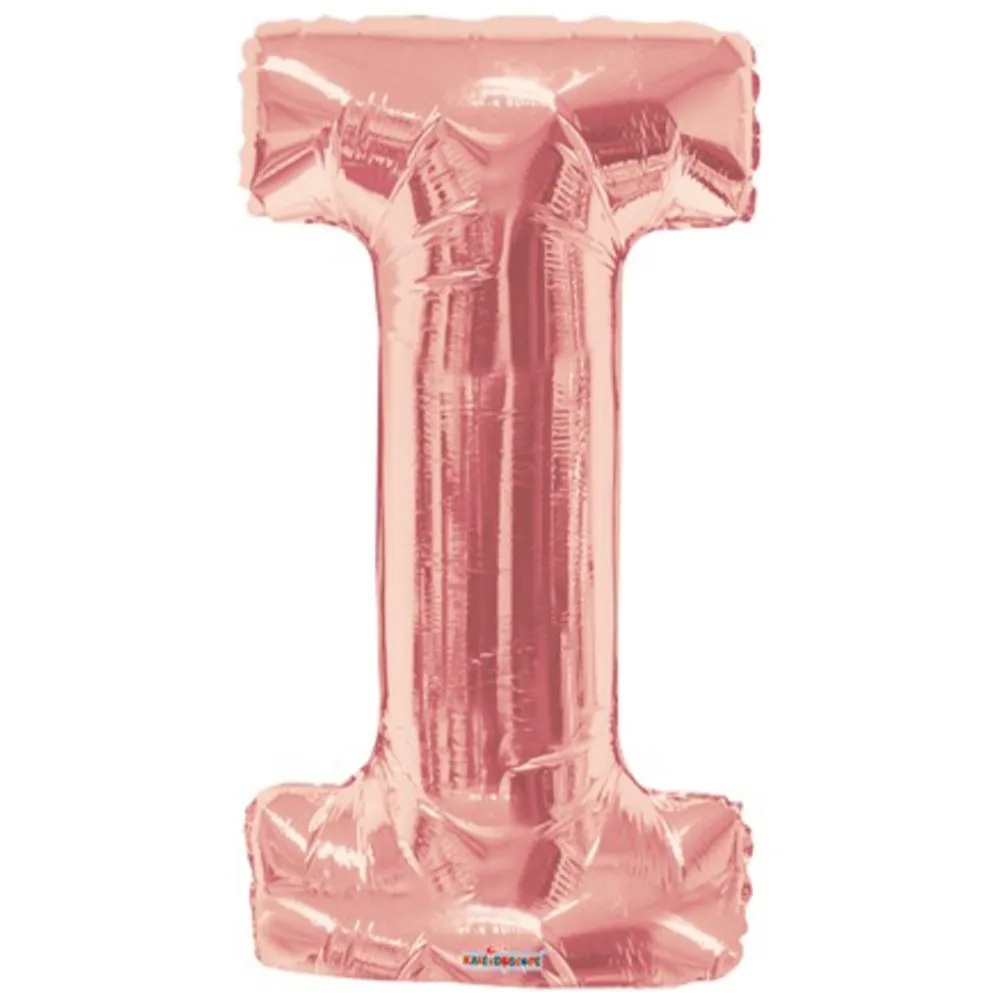 Balon folie litera I Rose-Gold 15618-34