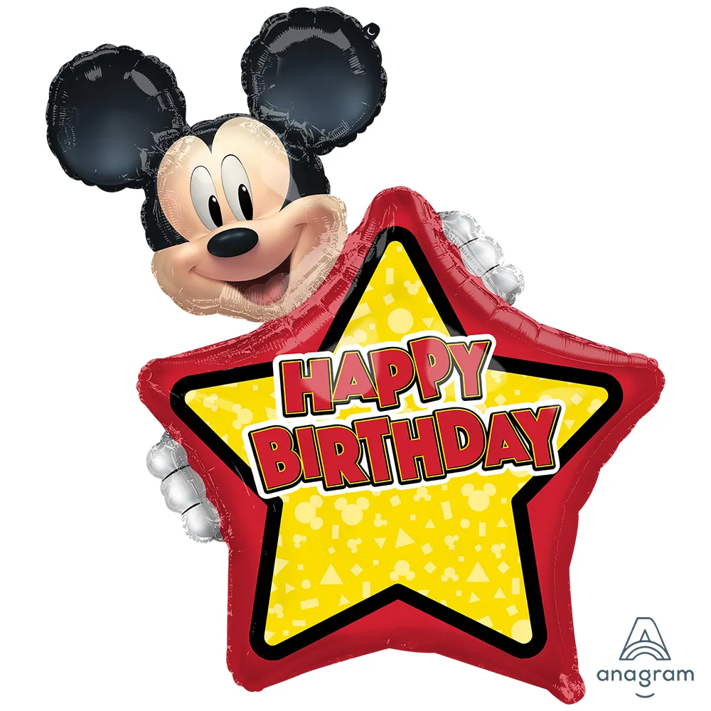 SuperShape Balon Folie Personalizabil Mickey Mouse Forever 63x76cm ANAGRAM 4070001