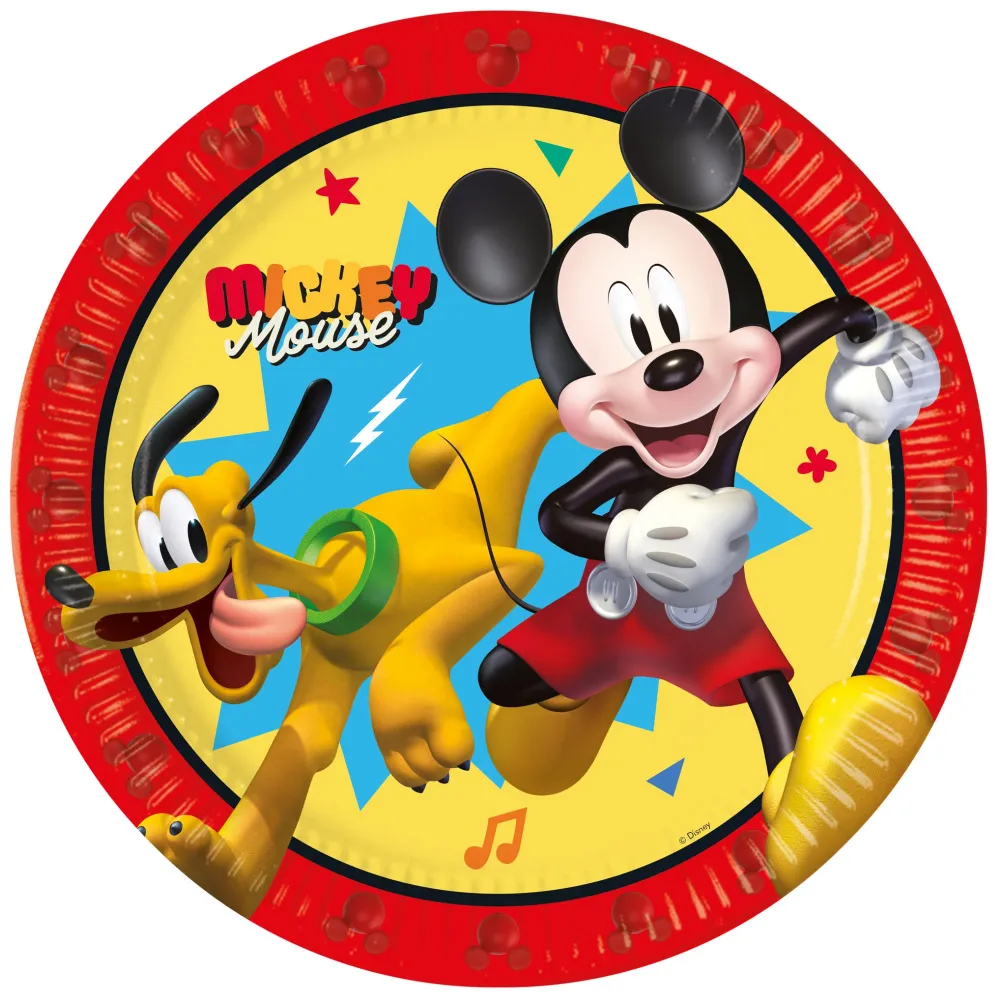 Set 8 Farfurii Petrecere 23cm Mickey Jump Into Fun