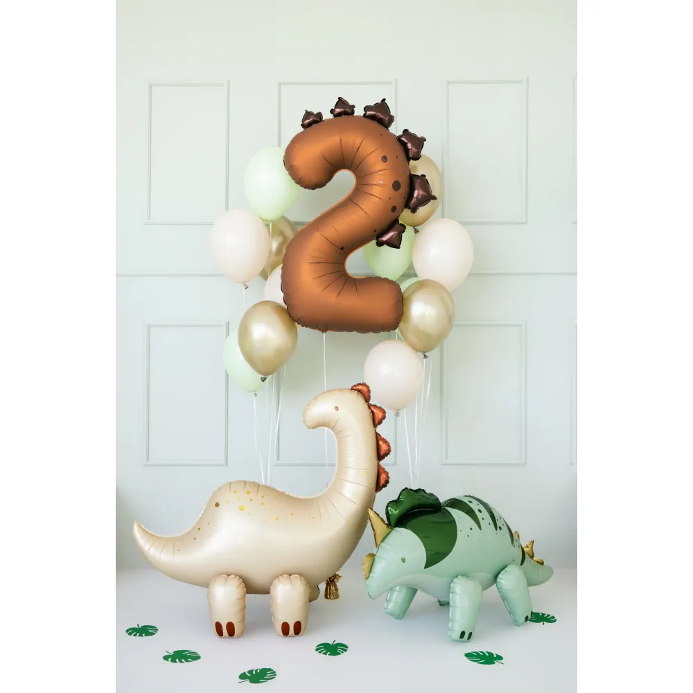 Balon Folie Cifra 2 Dinozaur 92cm