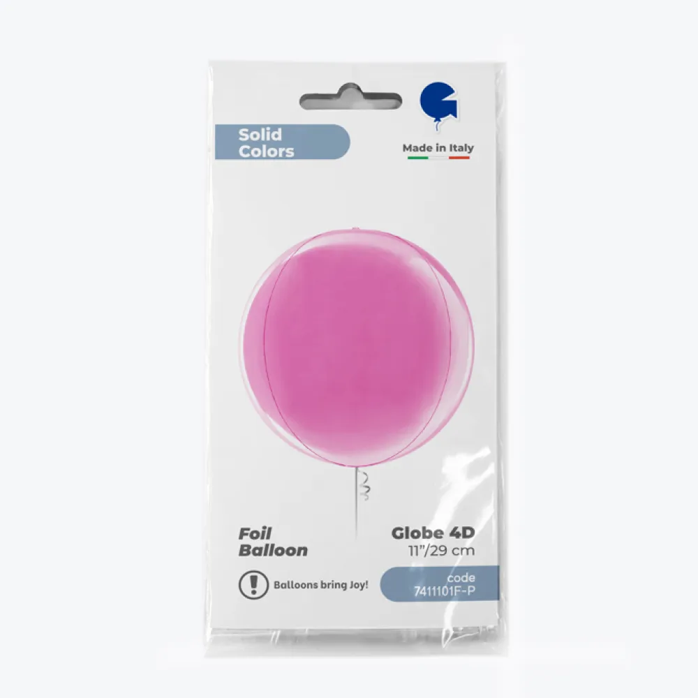 Balon Folie Sfera 4D Fucsia 29 cm Grabo