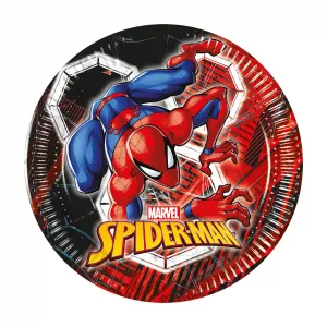 Set 8 Farfurii Petrecere 20cm Spiderman World of Web