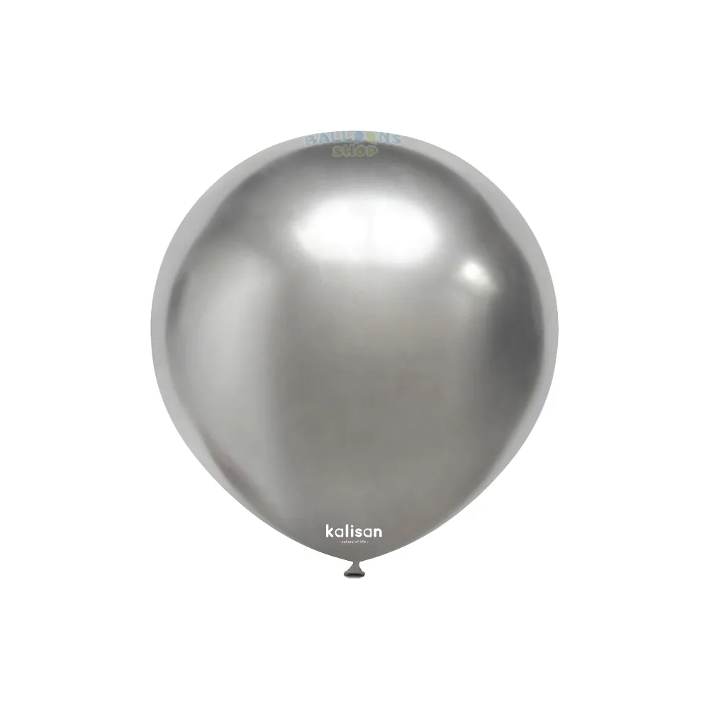 Baloane latex 13cm Silver Mirror Kalisan 5002
