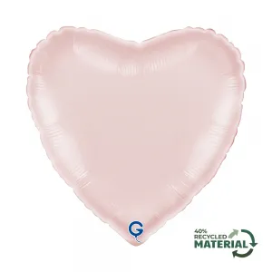 Balon Folie Inima Satin Pastel Pink 46cm