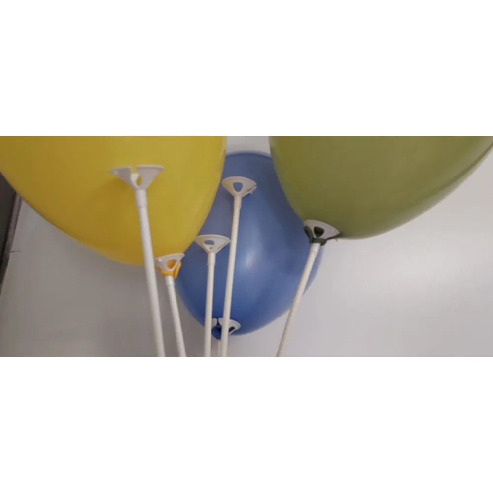 Set 100 Bete din carton si rozete ECO pt baloane latex 35cm