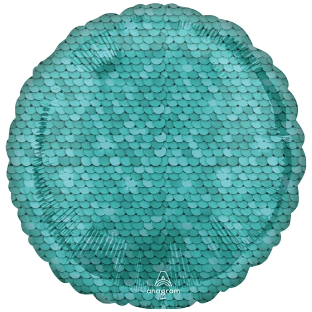Balon Folie Sequins Ocean Blue 43cm AMS 42195