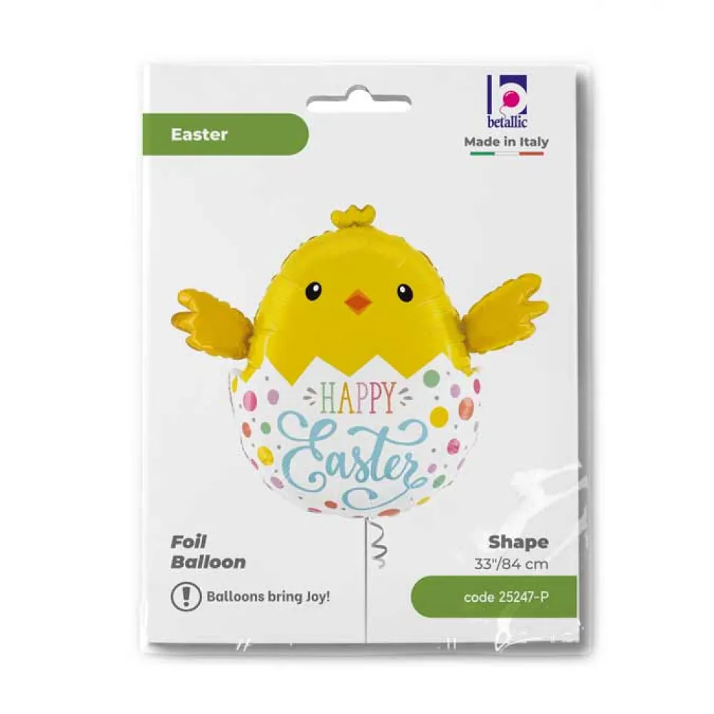 Balon Folie Figurina Puiut Happy Easter 84 cm GRABO