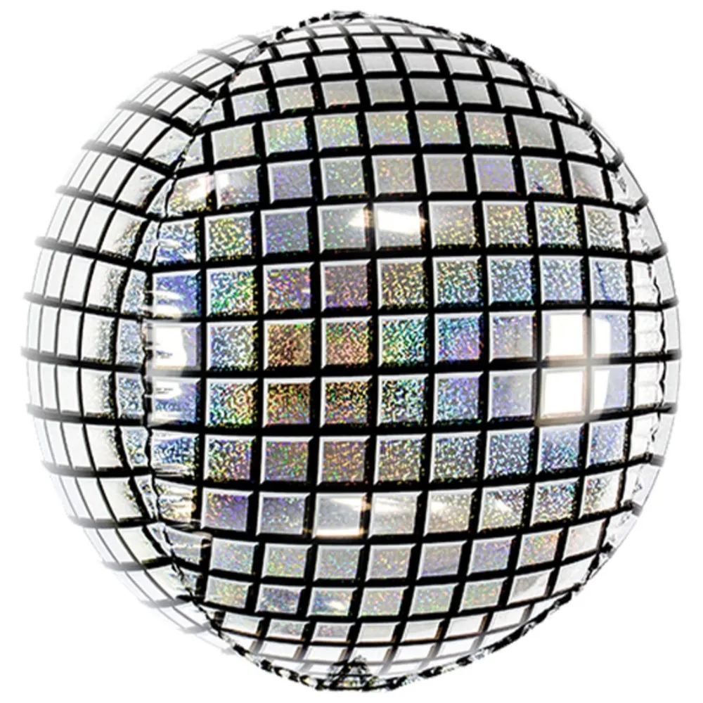 Balon Orbz Glob Disco Argintiu 40cm