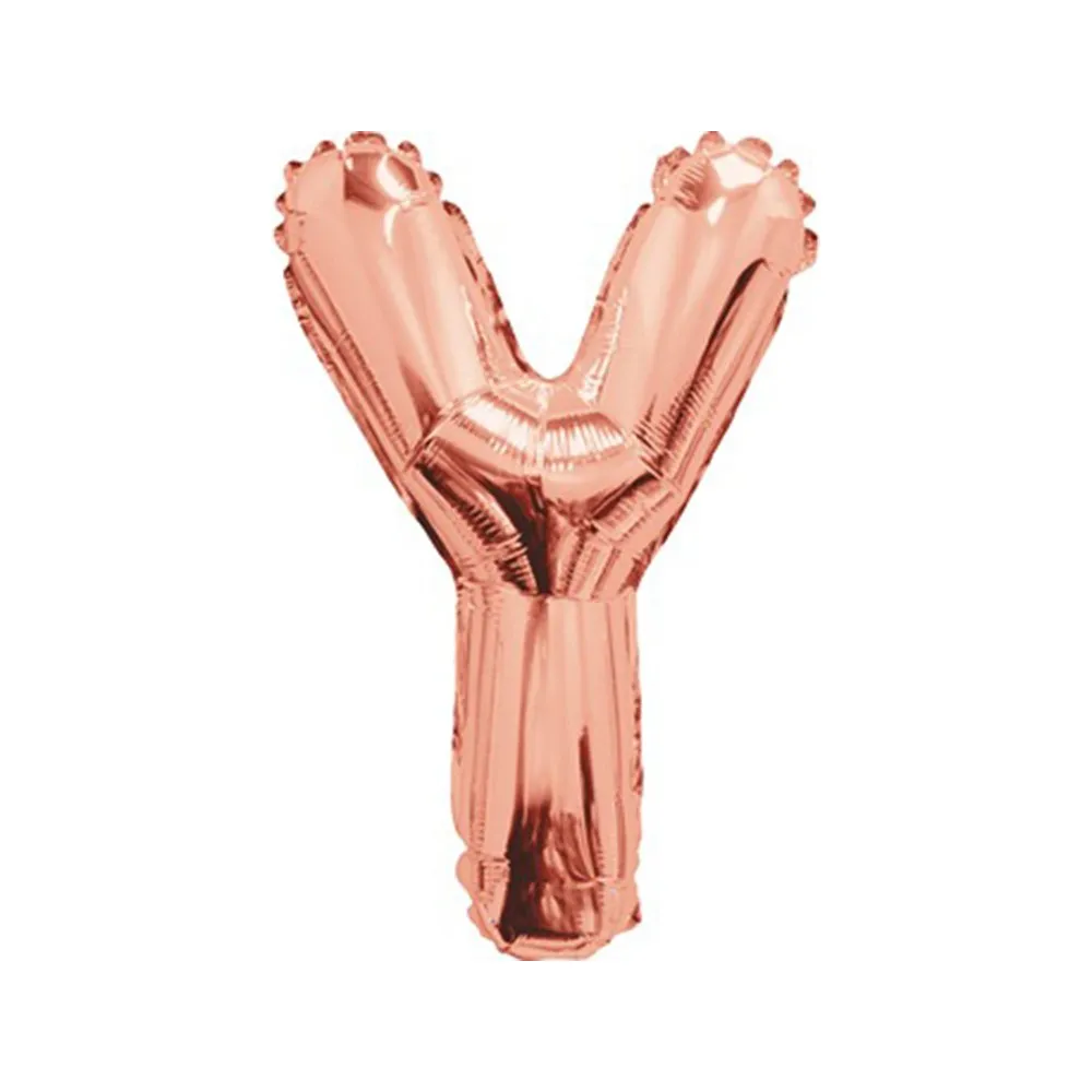 Balon folie 35cm Litera Y ROSE-GOLD 15674-14