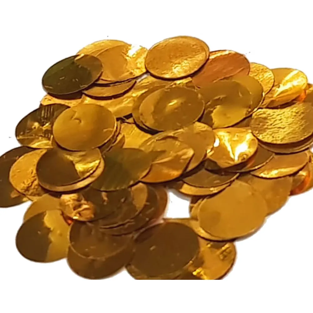 Confetti Metalic Auriu 1.5cm Rotund 100g