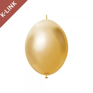 Baloane Latex 15cm K-Link Gold Mirror 5001 30650012