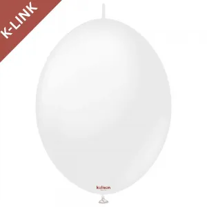 Baloane Latex 30cm K-Link Opac Snow White Satin 7050 31270502