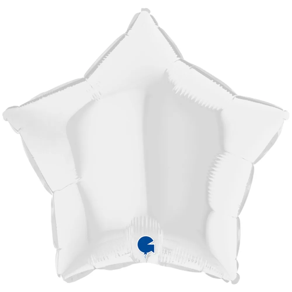Balon Folie Stea Alba 46cm Grabo