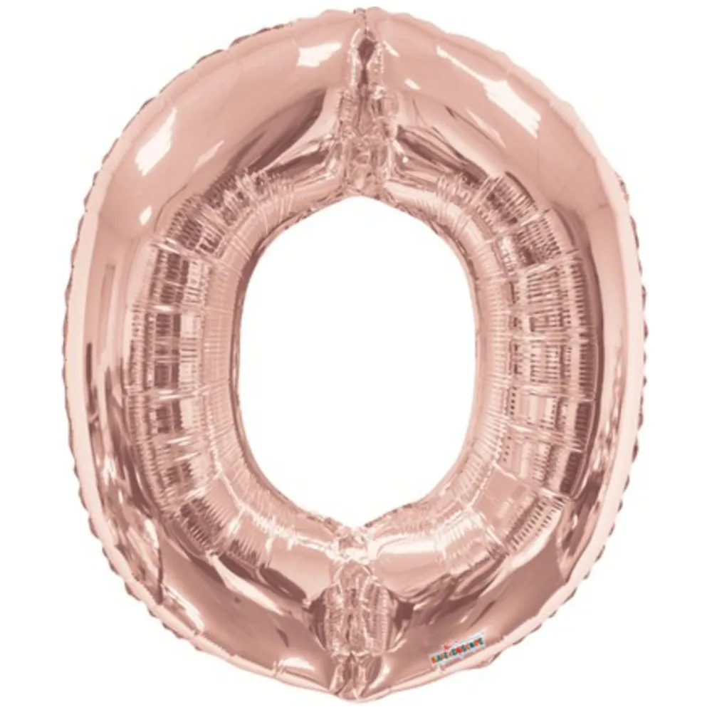 Balon folie litera O Rose-Gold 15624-34