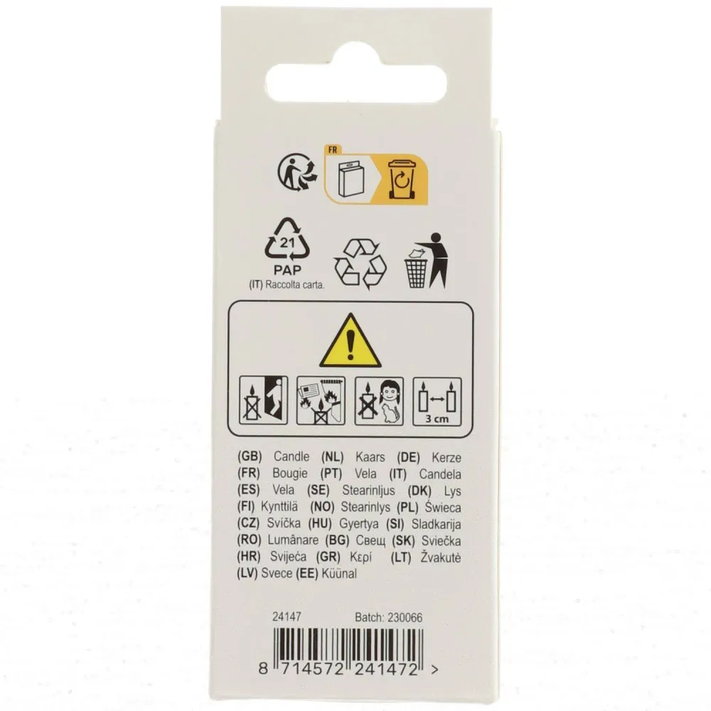 Lumanare Tort Cifra 7 Auriu 5cm