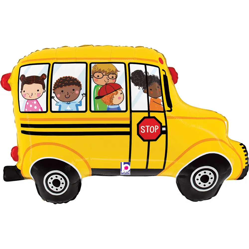 Balon Folie Figurina Autobuz Scolar 74cm