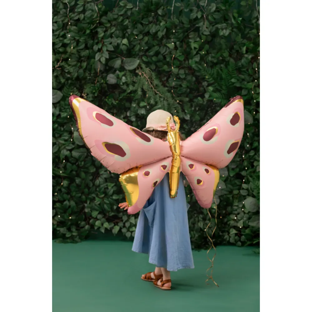 Balon Folie Figurina Fluturas roz 120x87cm Party Deco